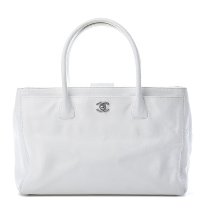 Chanel Calfskin Cerf Executive Shopper Tote White 1 of 14