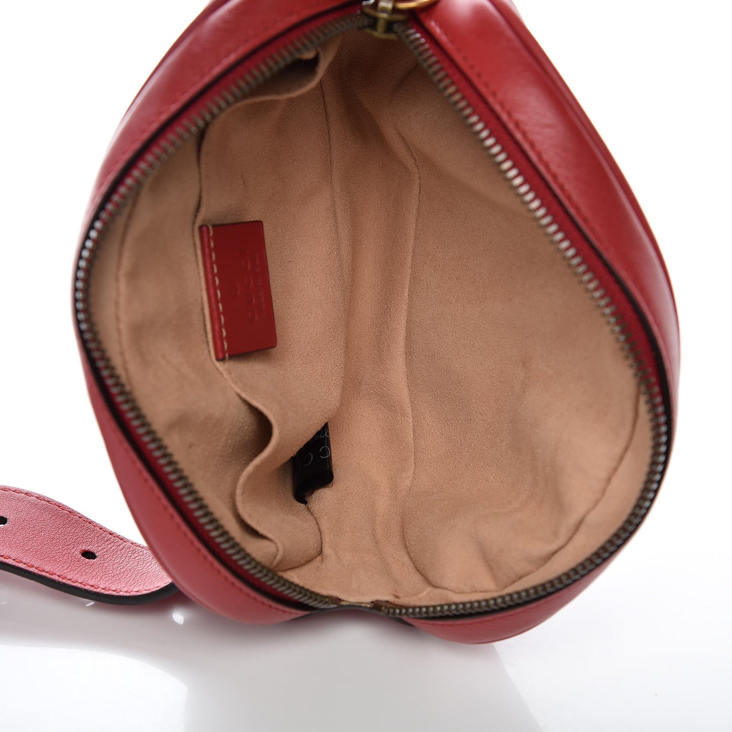 Calfskin Matelasse GG Marmont Belt Bag 95 38 Hibiscus Red