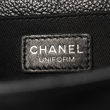 Chanel Grained Calfskin Quilted 2.55 Reissue Flap Belt Bag Clutch Black 6 of 10