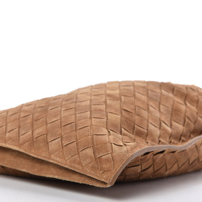 Bottega Veneta Suede Intrecciato BV Twist Caramel 7 of 10
