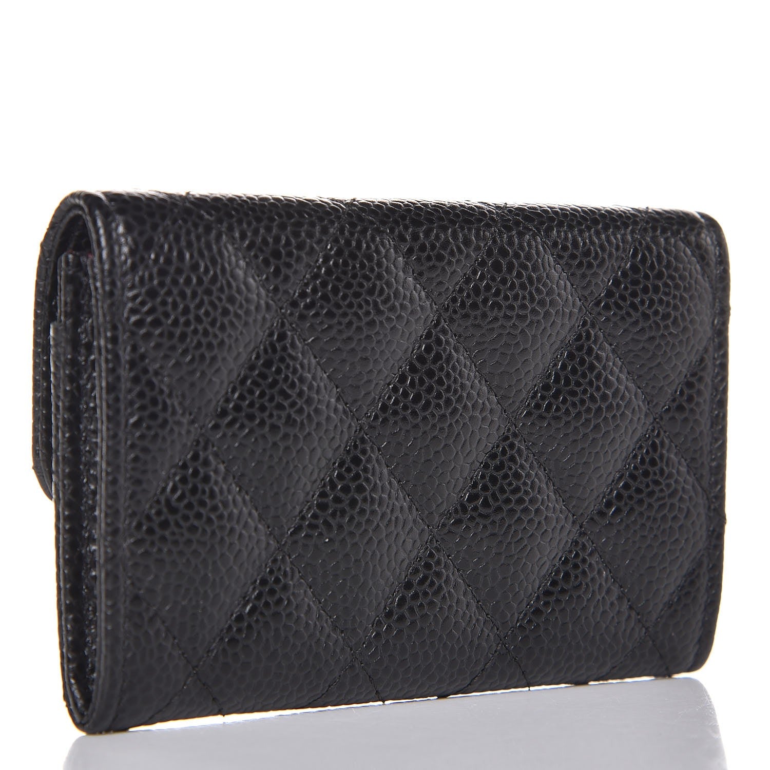 Chanel Caviar Quilted Flap Card Holder Black 3 of 9