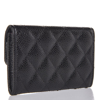 Chanel Caviar Quilted Flap Card Holder Black 3 of 9
