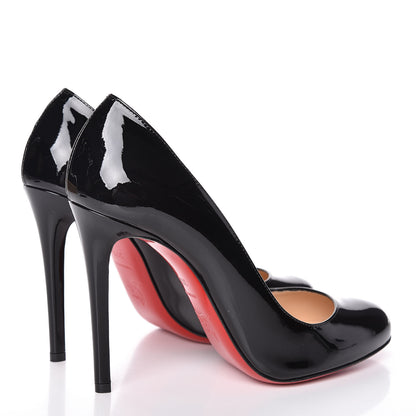 Christian Louboutin Patent Fifille 100 Pumps 39.5 Black 4 of 8