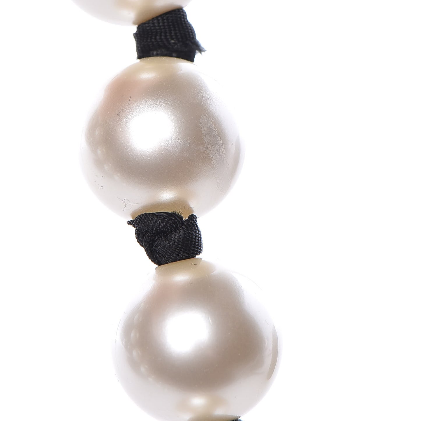 Pearl Long CC Necklace Gold