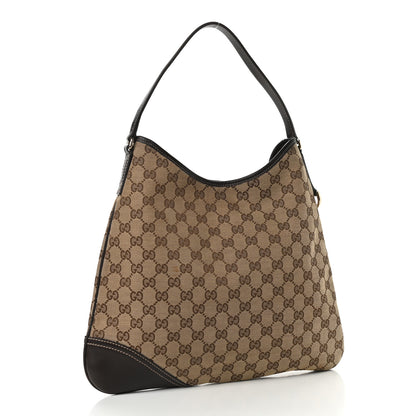 Gucci Monogram Medium New Britt Hobo Dark Brown 2 of 8