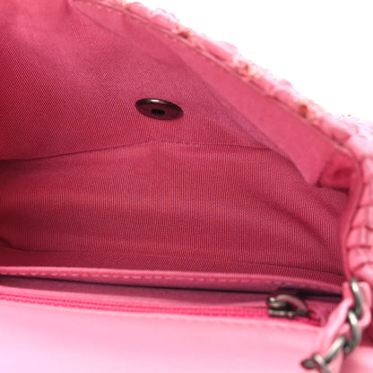 Chanel Lambskin Crochet Embroidered Mini Flap Pink 5 of 8