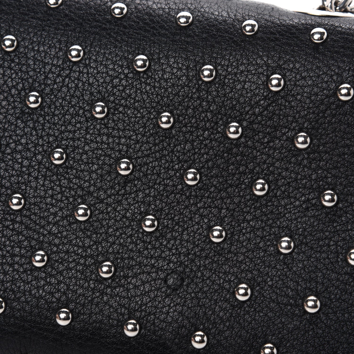 Gucci Calfskin Small Studded Miss Bamboo Shoulder Bag Black 8 of 11