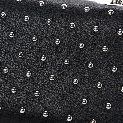 Gucci Calfskin Small Studded Miss Bamboo Shoulder Bag Black 8 of 11