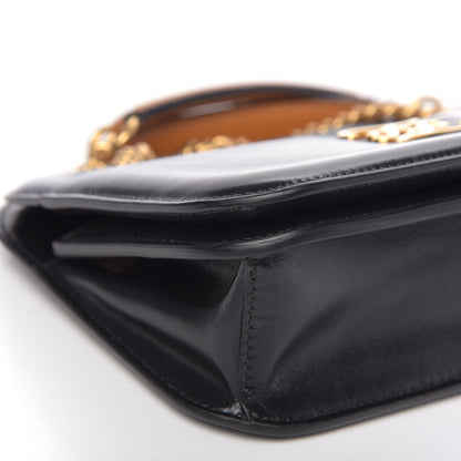 Fendi Vitello Glacier Karligraphy Pocket Shoulder Bag Black Gingerbread 8 of 11