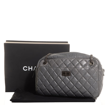 Chanel Aged Calfskin Medium Reissue Camera Case Grey 8 of 8