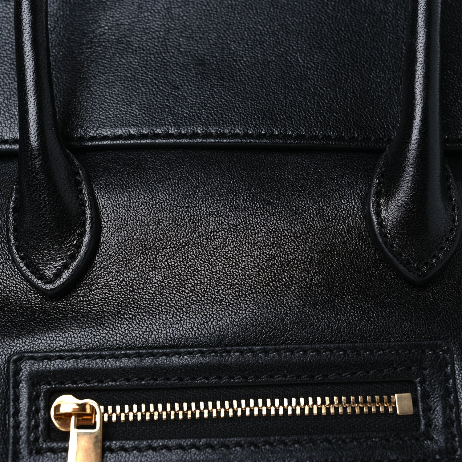 Celine Supple Shiny Lambskin Little New Luggage Black 8 of 10