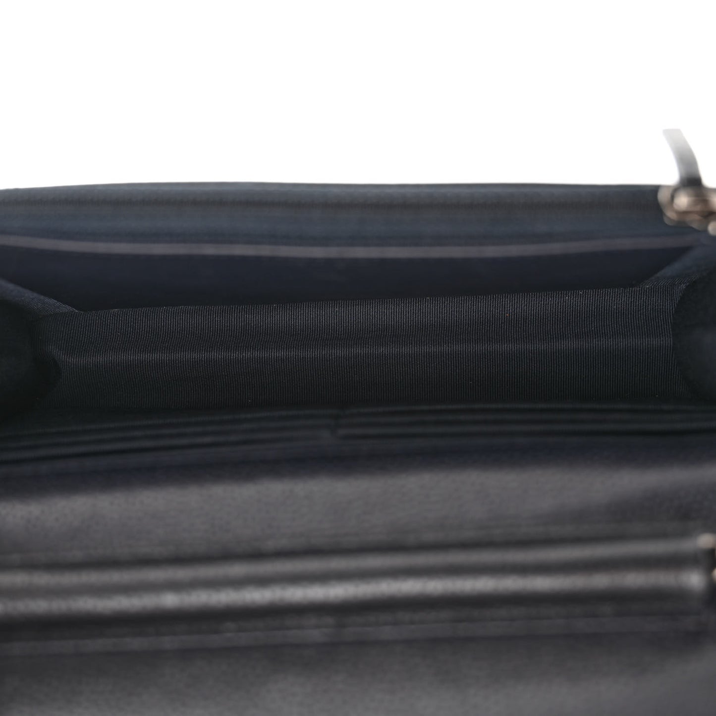 Caviar Quilted Wallet on Chain WOC Navy