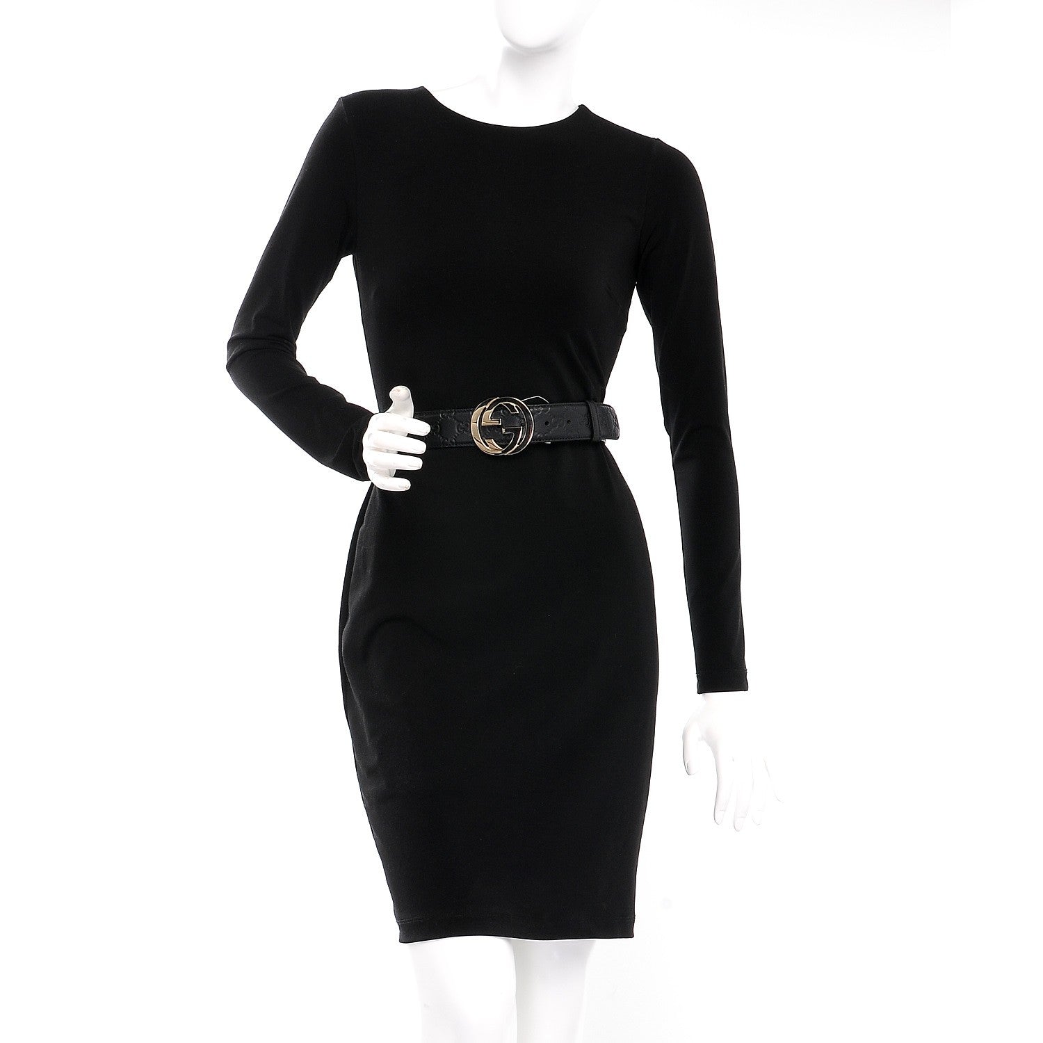 Gucci Guccissima Interlocking G 40mm Belt 80 32 Black 2 of 5