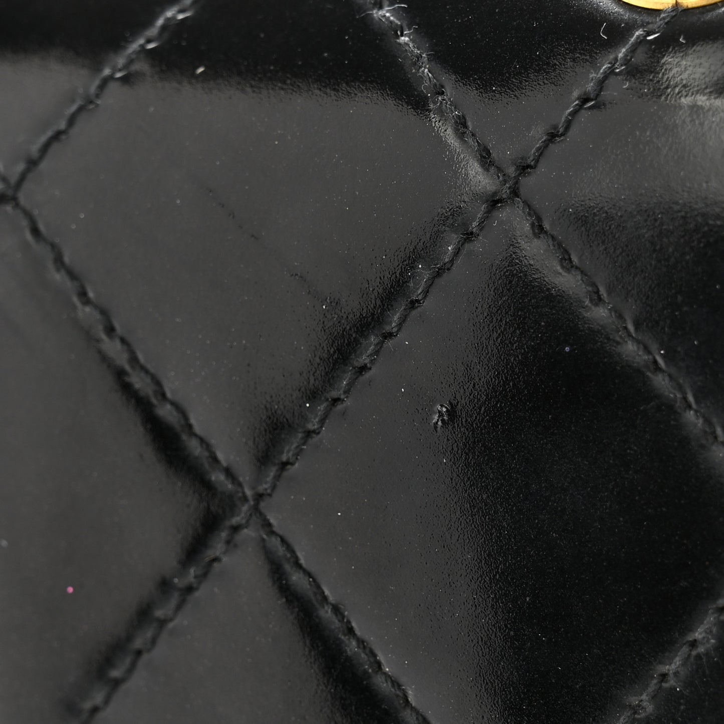 Patent Medium Kelly Flap Black