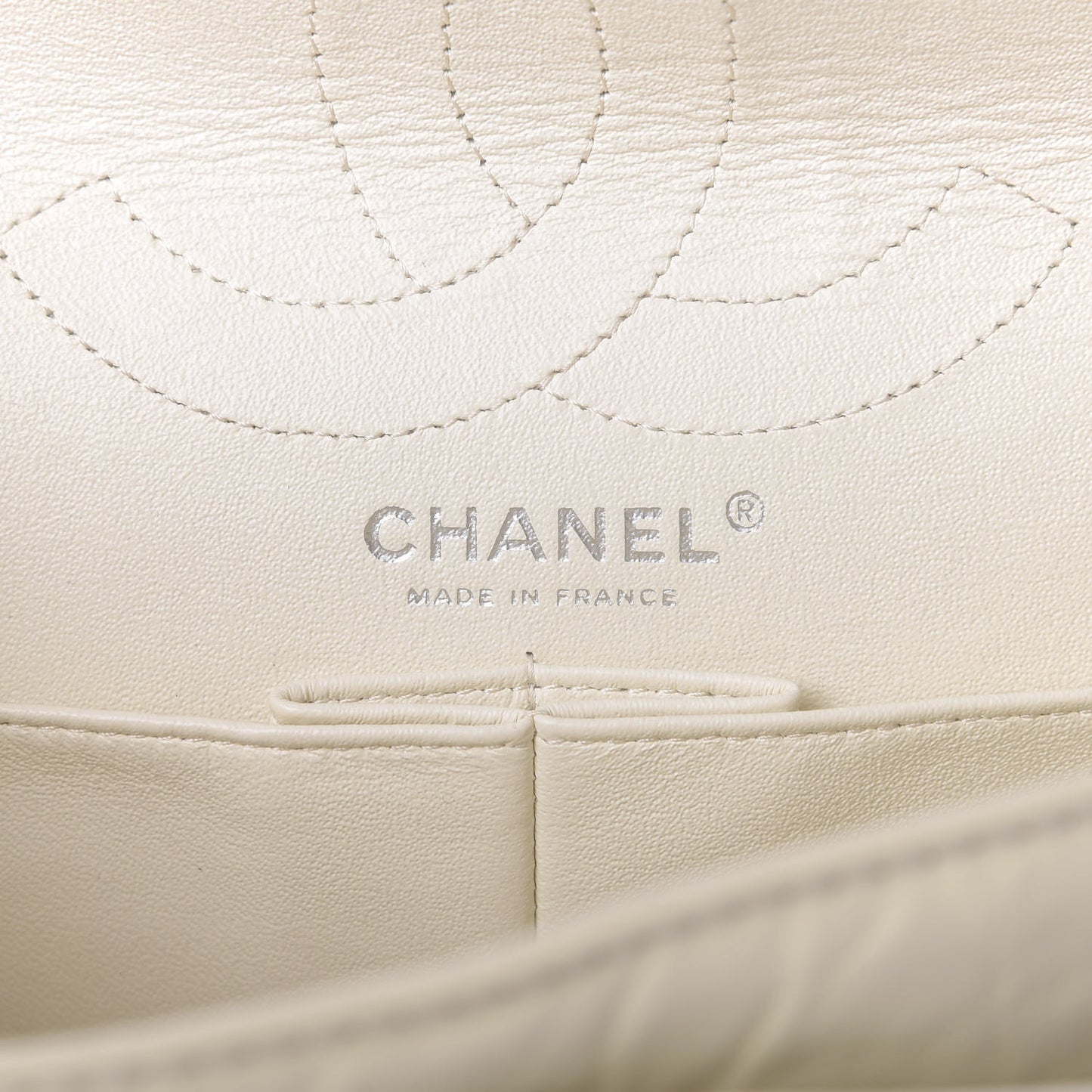 Aged Calfskin Quilted 2.55 Reissue 226 Flap White
