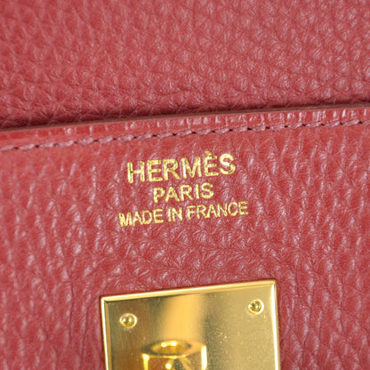 Hermes Taurillon Clemence Birkin 40 Rouge Garance 9 of 12