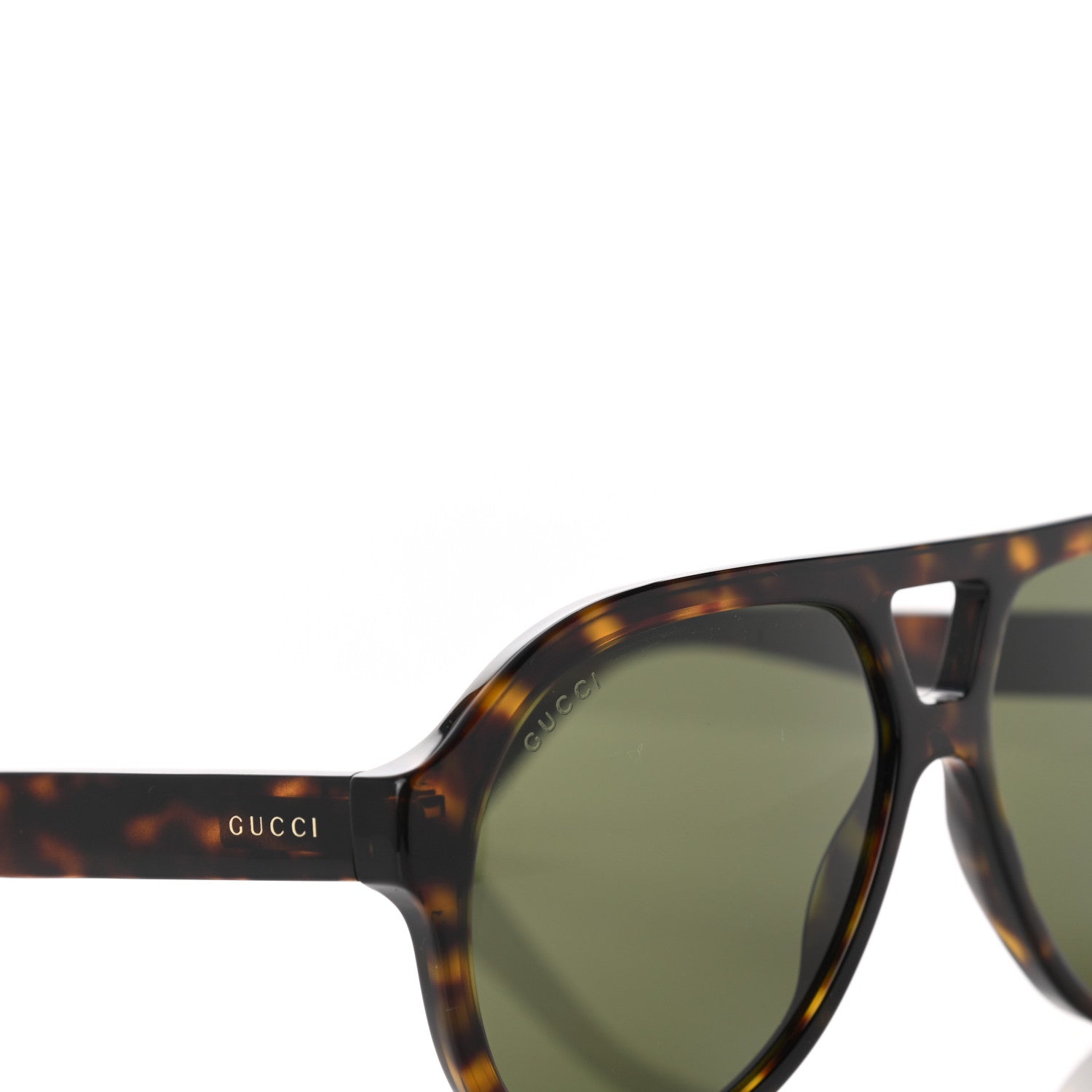 Gucci Aviator GG0159S Sunglasses Black Tortoise 8 of 9