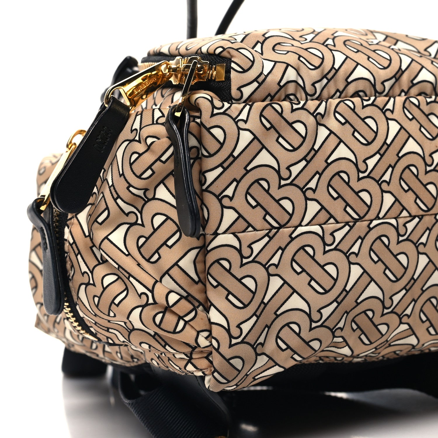 Burberry Nylon Monogram Medium Rucksack Backpack Beige 8 of 10