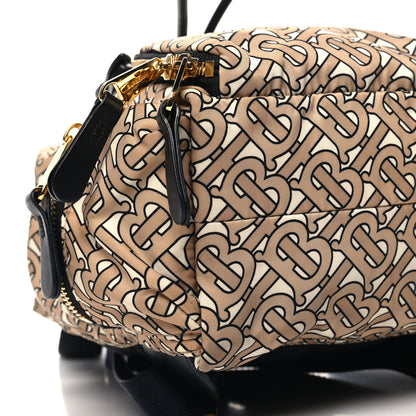Burberry Nylon Monogram Medium Rucksack Backpack Beige 8 of 10