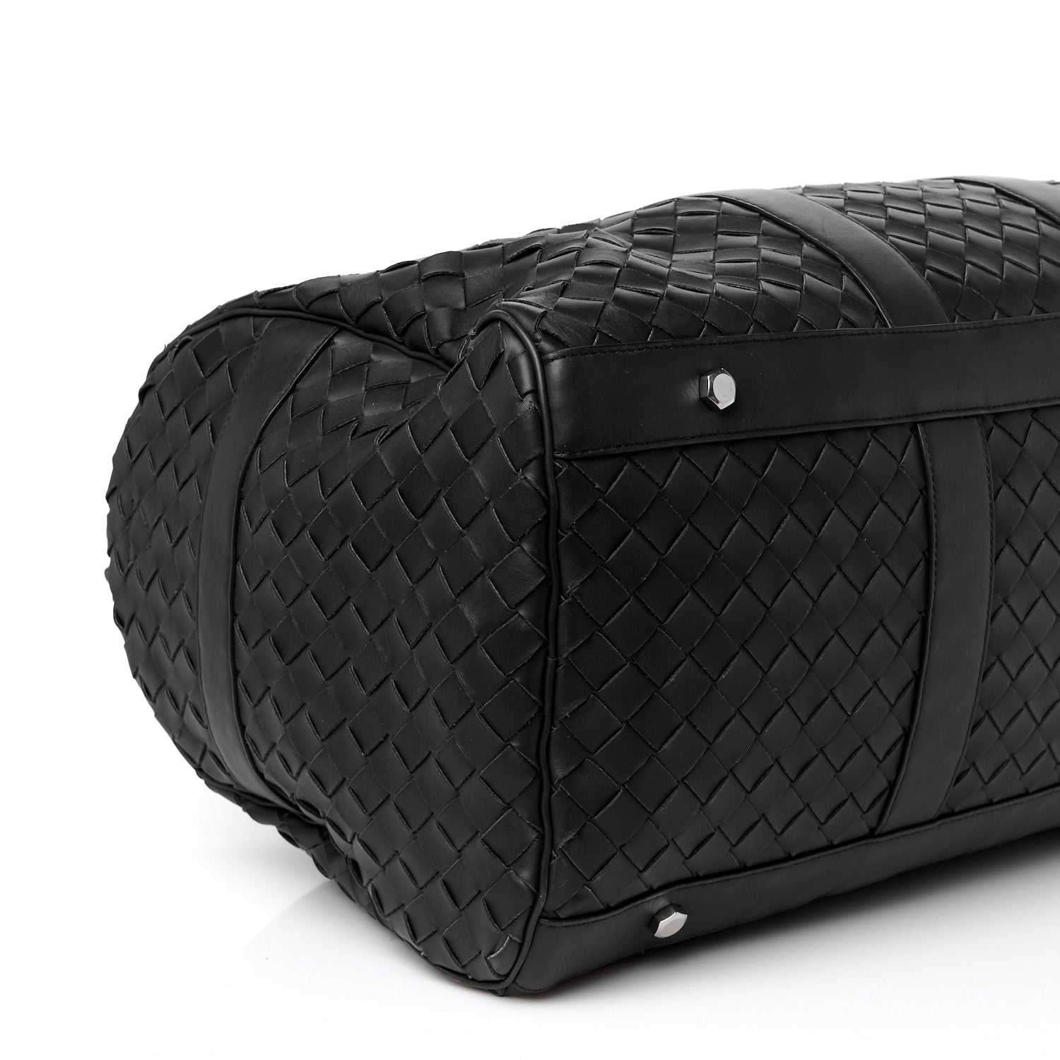 Bottega Veneta Nappa Intrecciato Duffle Bag Black 12 of 13