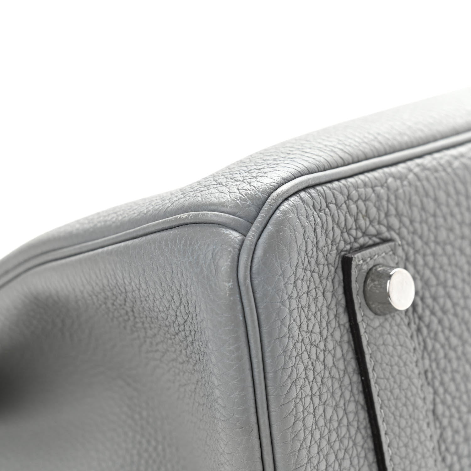 Hermes Togo Bi-Color Birkin 35 Gris Mouette Bleu Agate 14 of 14