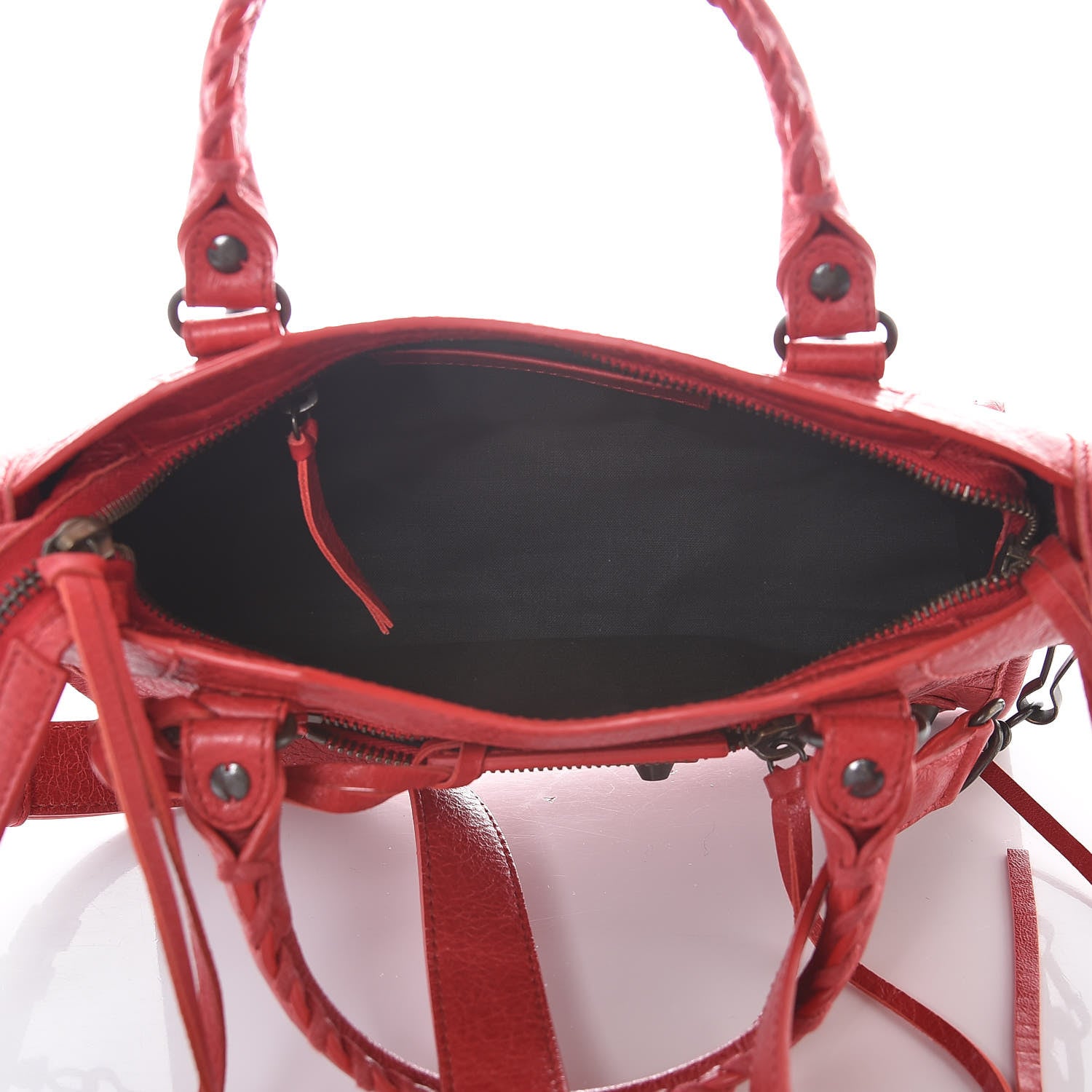 Balenciaga Agneau Classic Hardware Mini City Rouge Cardinal 5 of 11