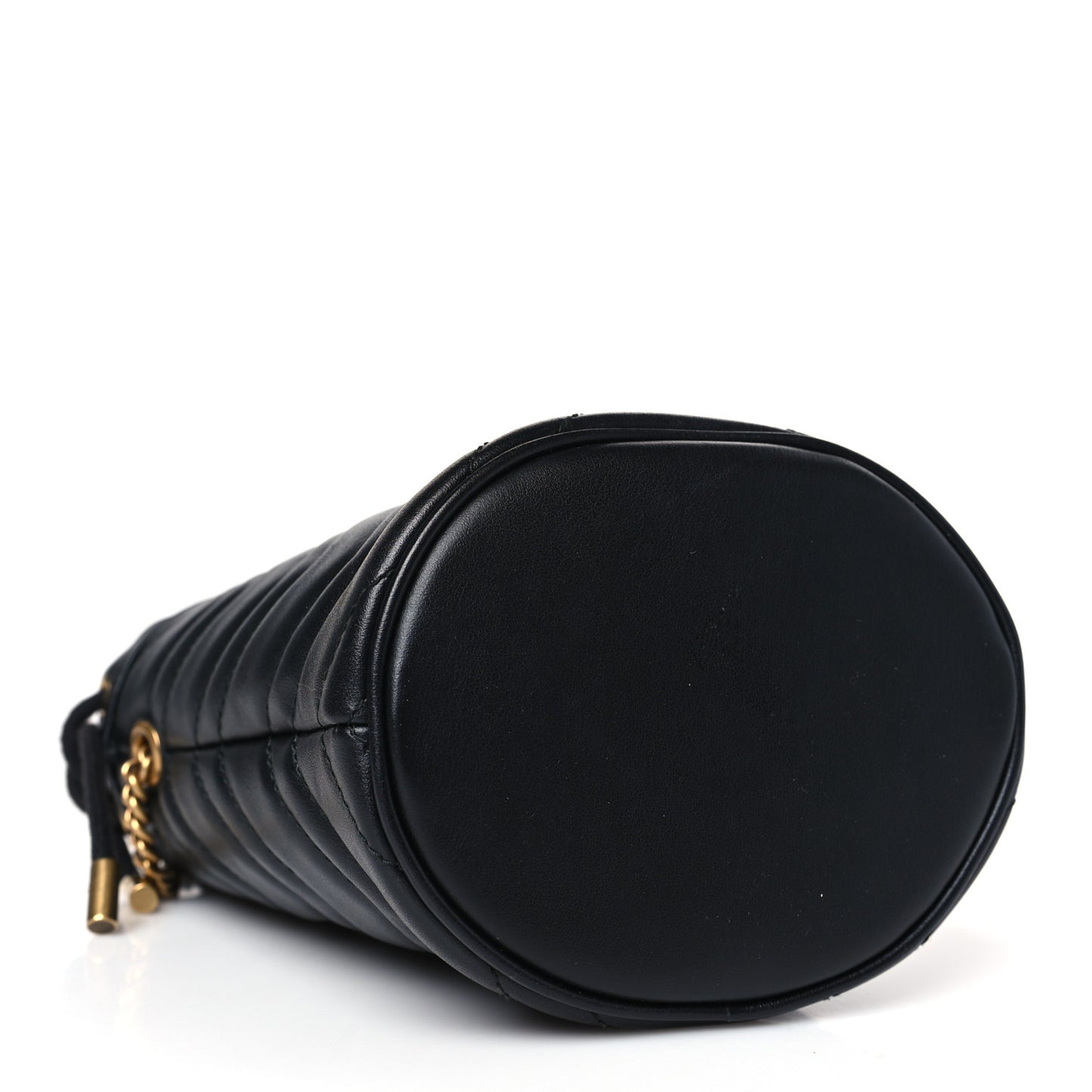 Calfskin Matelasse Mini GG Marmont 2.0 Bucket Bag Black