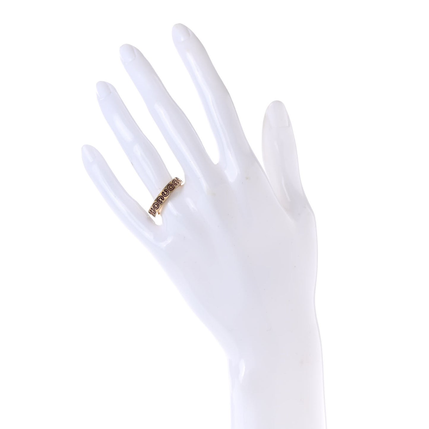 Metal Coco Logo Ring 54 Gold