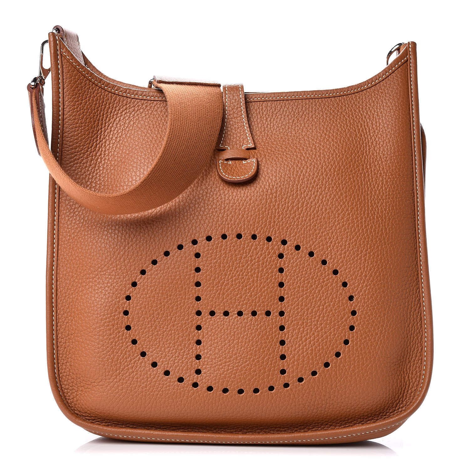 Hermes Taurillon Clemence Evelyne III PM Gold 1 of 12