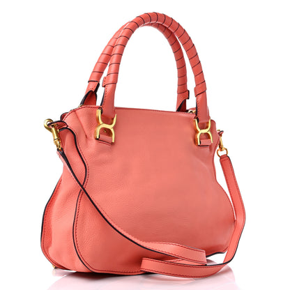 Chloe Calfskin Medium Marcie Satchel Coral 3 of 16