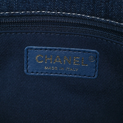 Chanel Denim Quilted Medium Denim Trip Single Flap Blue 6 of 9
