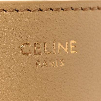 Celine Shiny Lambskin Soft Triomphe Besace Bag Sandcastle 6 of 12