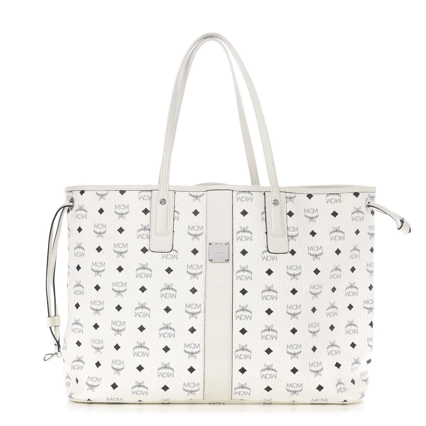 Visetos Large Liz Reversible Shopper Tote White