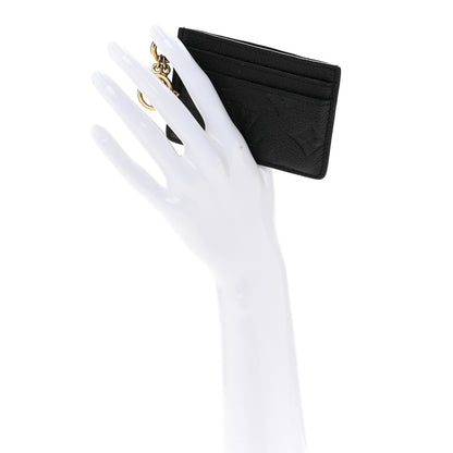 Louis Vuitton Empreinte Monogram LV Charms Card Holder Black 2 of 11