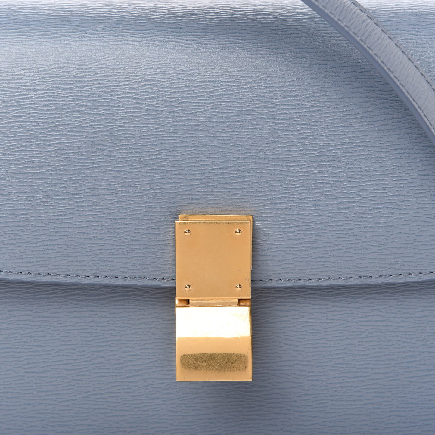 Liege Calfskin Teen Classic Box Flap Bag Arctic Blue