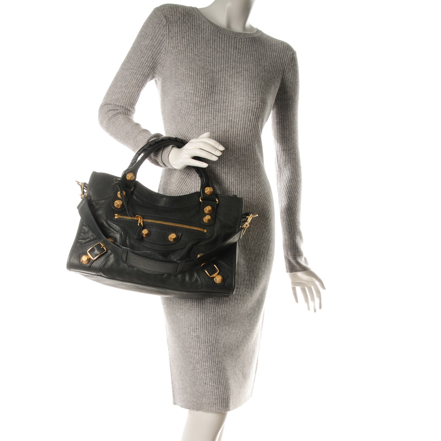 Balenciaga Agneau Giant 21 Gold Hardware City Anthracite 2 of 7