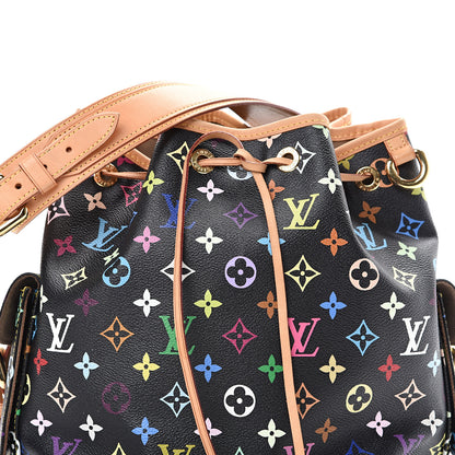 Louis Vuitton Monogram Multicolor Petit Noe Black 7 of 12