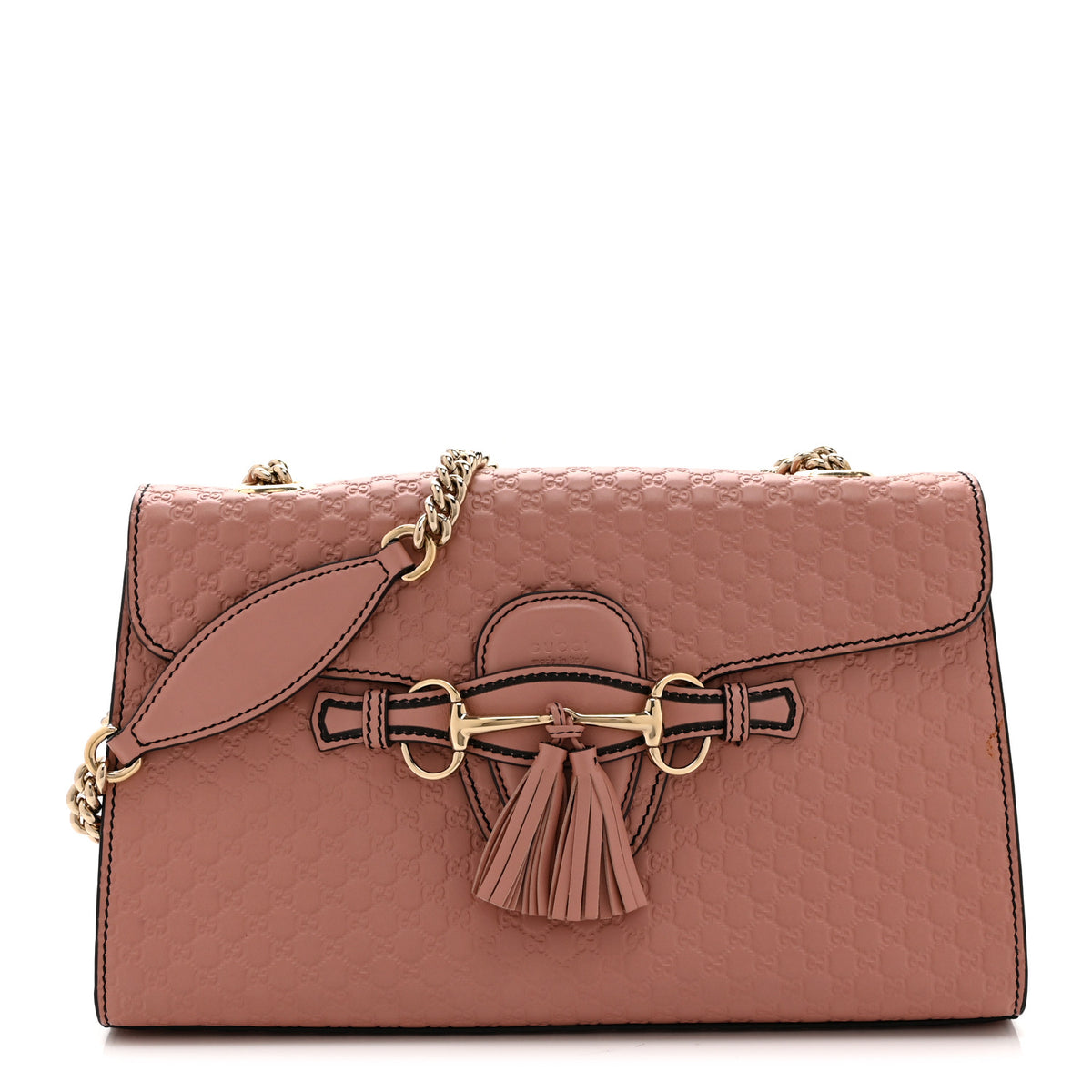 Gucci Microguccissima Medium Emily Chain Shoulder Bag Soft Pink 1 of 11