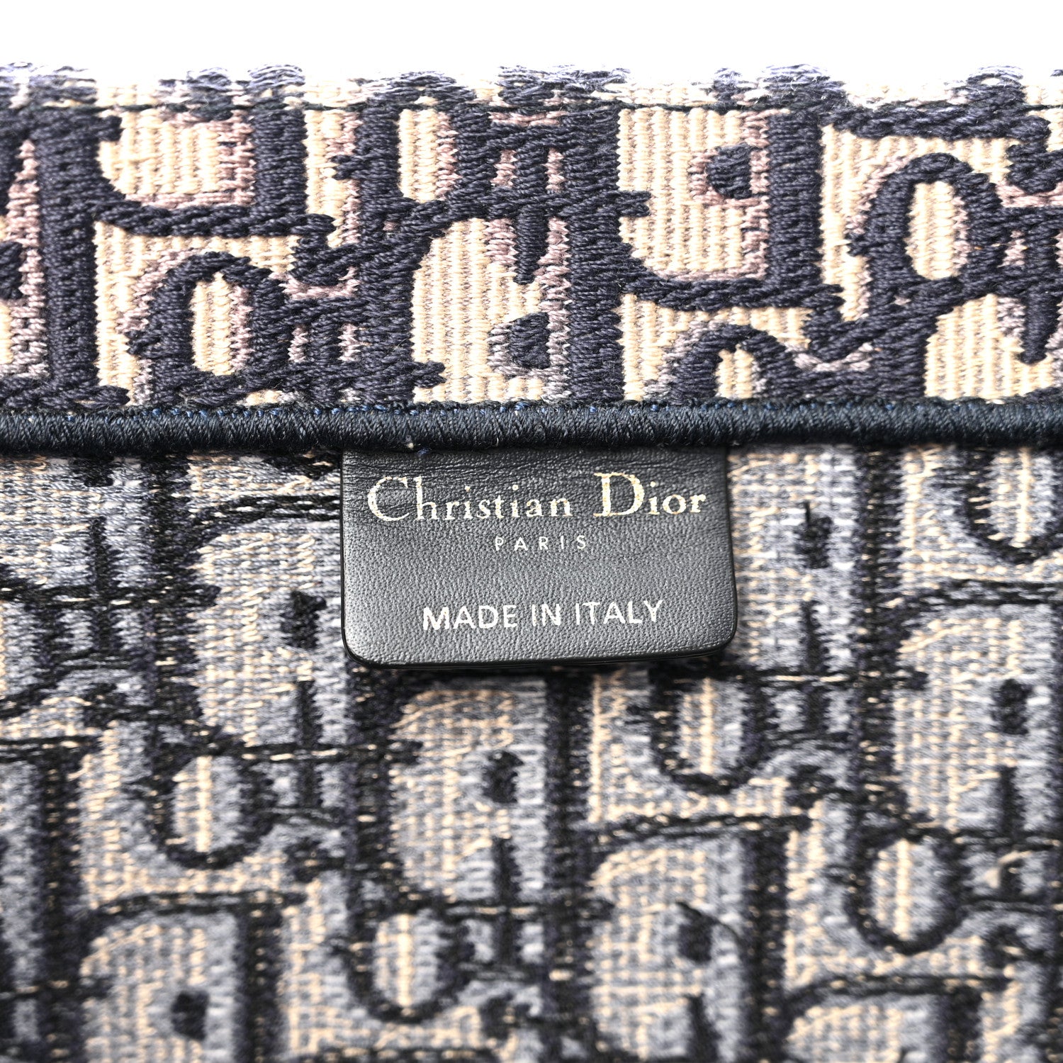 Christian Dior Oblique Large Book Tote Blue Multicolor 1866138