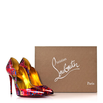 Christian Louboutin Patent Discolaser Hot Chick 100 Pumps 37 Multicolor 8 of 8