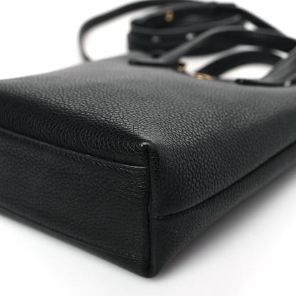 Salvatore Ferragamo Tumbled Calfskin Gancini Mini Bag Black 8 of 8