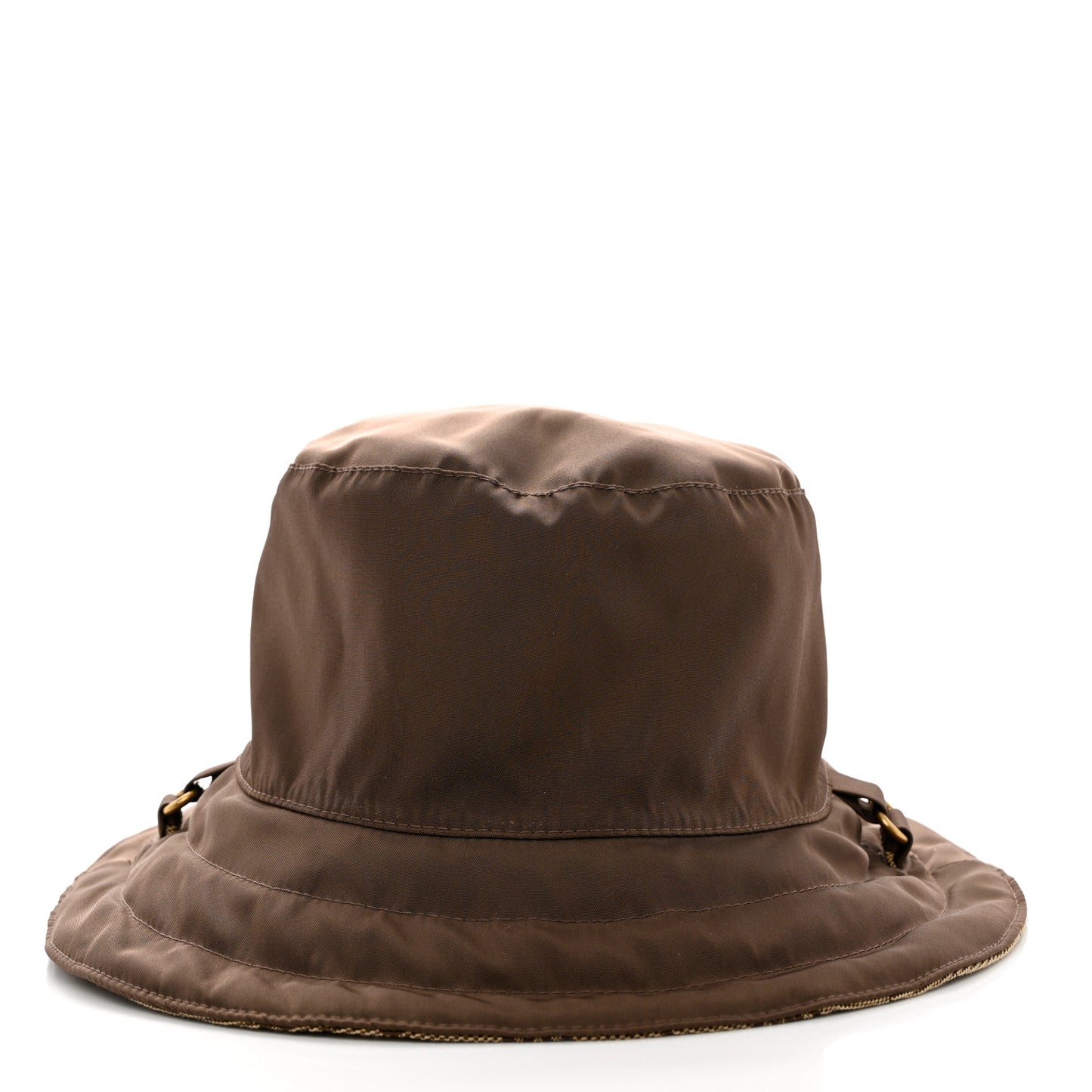 Canvas Monogram Reversible Bucket Hat M Brown