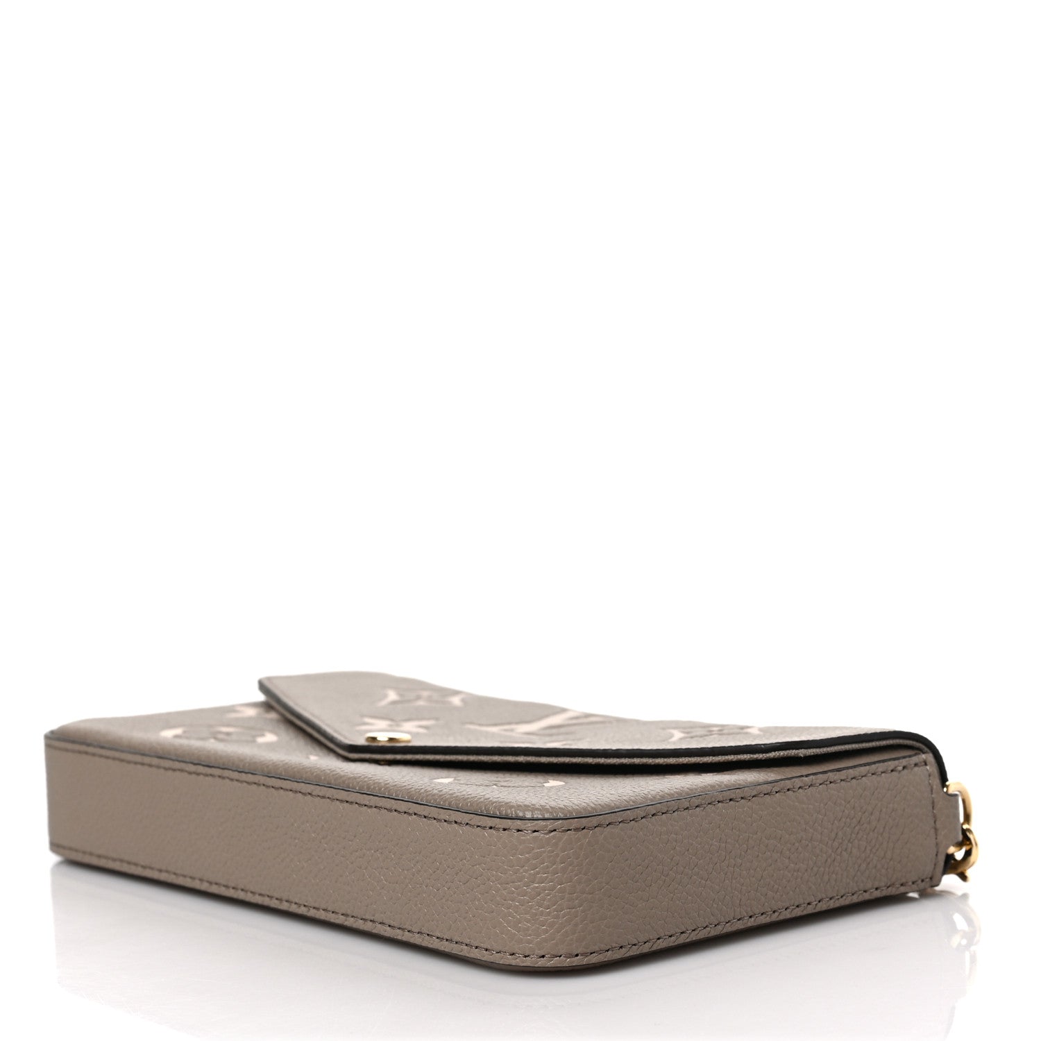 Louis Vuitton Empreinte Monogram Giant Felicie Pochette Tourterelle Creme 7 of 7