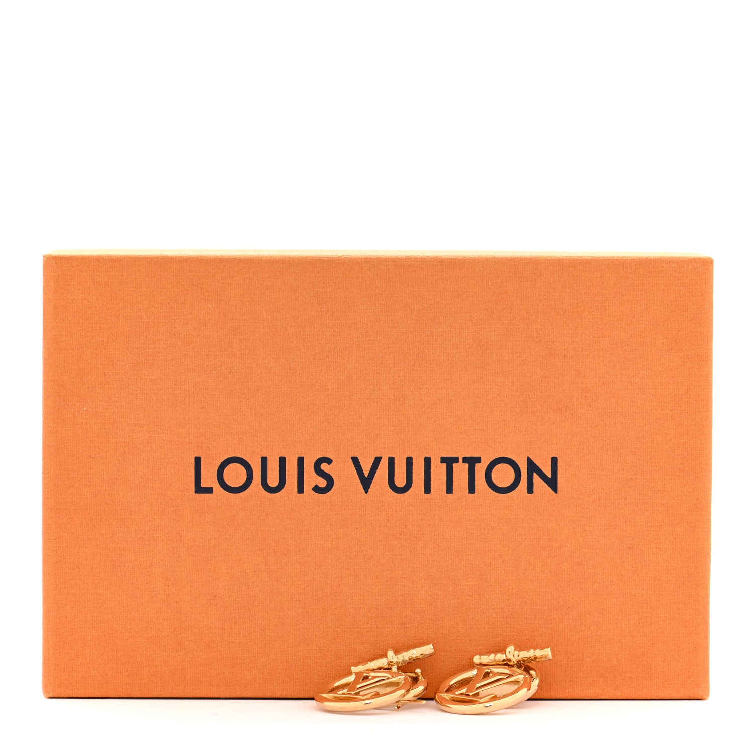 Louis Vuitton Baby Louise Earrings Gold 7 of 7