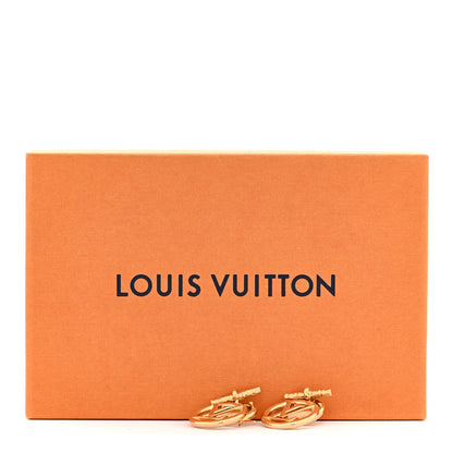 Louis Vuitton Baby Louise Earrings Gold 7 of 7