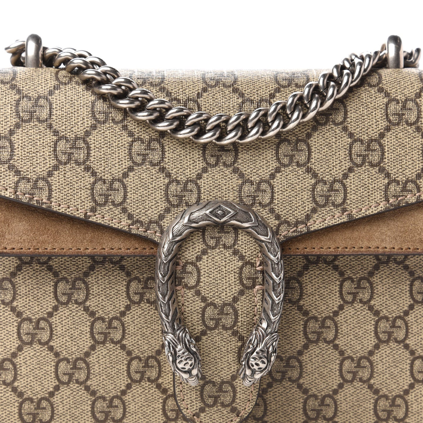 GG Supreme Monogram Mini Dionysus Shoulder Bag Taupe