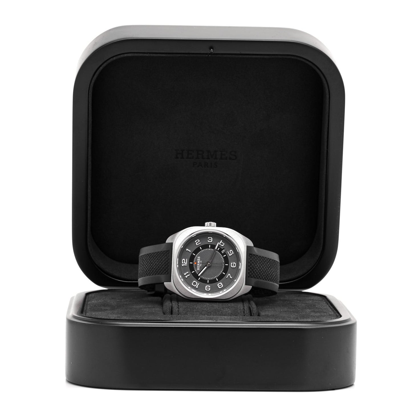 Titanium Rubber 39mm H08 Automatic Watch Noir