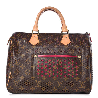 Louis Vuitton Monogram Perforated Speedy 30 Fuchsia 1 of 13