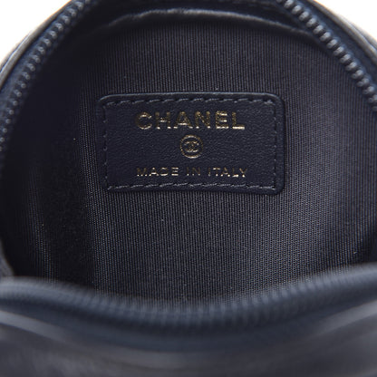 Chanel Calfskin CC Coin Purse Dark Navy 6 of 8