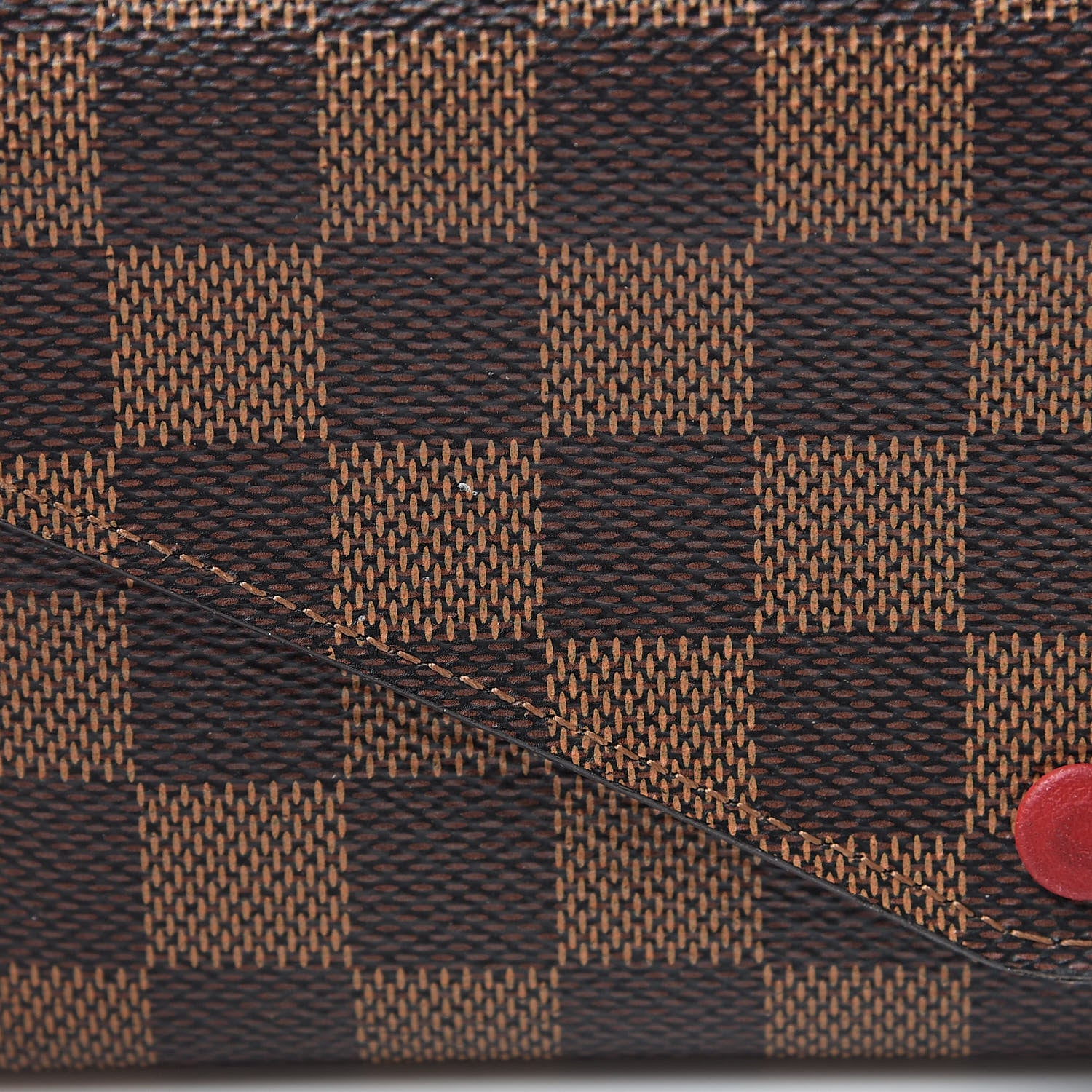 Louis Vuitton Damier Ebene Josephine Wallet Red 10 of 10